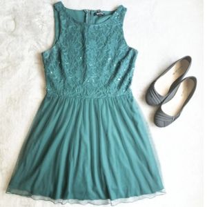 Kohl's- Junior Sequins Lace Dress